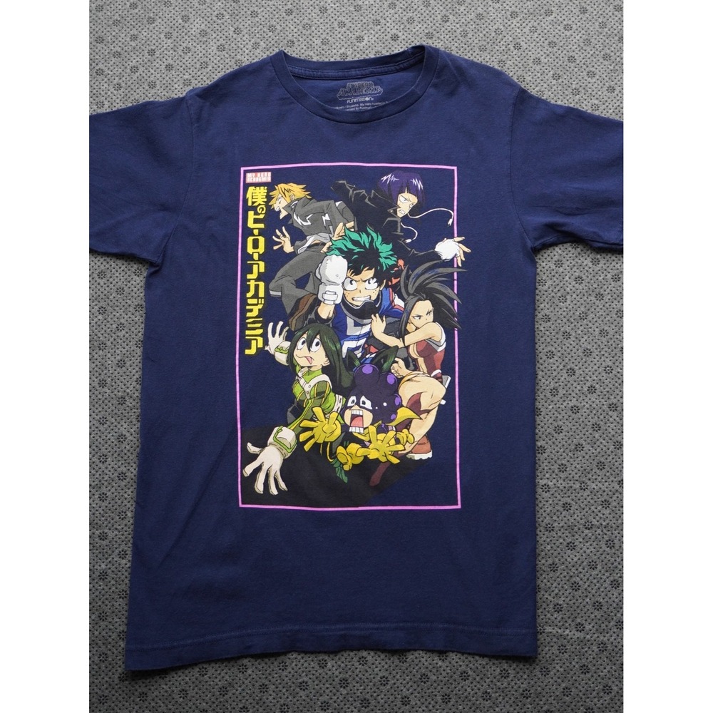 My Hero Academia Anime T-Shirt Navy Size Small 34/36 - Funimation Group - NICE